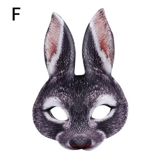Masque Animal 3d, Masques De Bal De Mascarade D'halloween, Demi-Masque De Cochon Tigre, Accessoires De Déguisement De Fête De Carnaval-3d Animal Mask F
