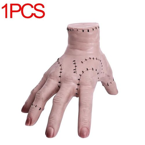 Mercredi Addams PVC choses main Cosplay Addams famille Figurine décor à la maison bureau artisanat Halloween fête Costume accessoires jouets-1PCS