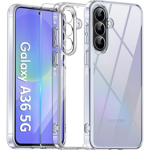 Coque Silicone Transparente + Verre Trempe Pour Samsung Galaxy A36 5g Little Boutik©