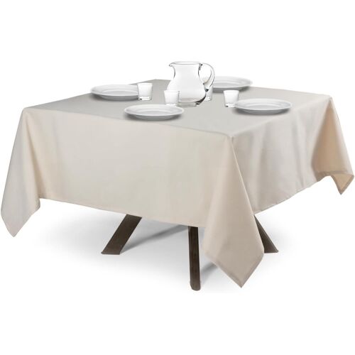 Sjzg-Nappe Carrée 100 % Coton 120 X 120 Cm En 30 Couleurs, Nappe De Table Rectangulaire