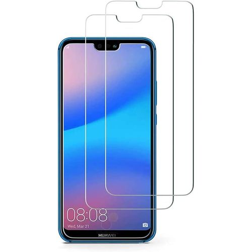 [2-Pack Protecteur D'écran Compatible Avec Huawei P20 Lite/Nova 3e,En Verre Trempé 9h,Film De Protection 2.5d Premium,[Installation Sans Bulles][Résistant Aux Égratignures]