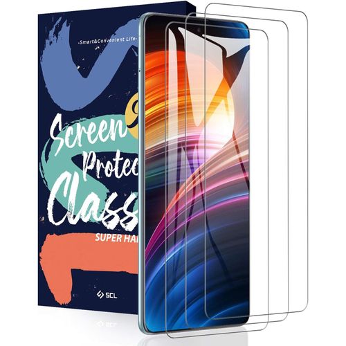 SJZG-Verre Trempé Pour Samsung Galaxy A71 / A72 Verre Trempé Samsung A71 / A72 Protection Écran [3 Pièces], [Ouverture Précise, Bord Incurvé 2,5D, Dureté 9H, Résistant Aux Rayures, Anti-Bulles]
