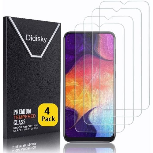 Sjzg-Lot De 4 Protecteur Verre Trempé Pour Samsung Galaxy A50, Film Protection Écran, Dureté 9h, Pas De Bulles, Haute Définition