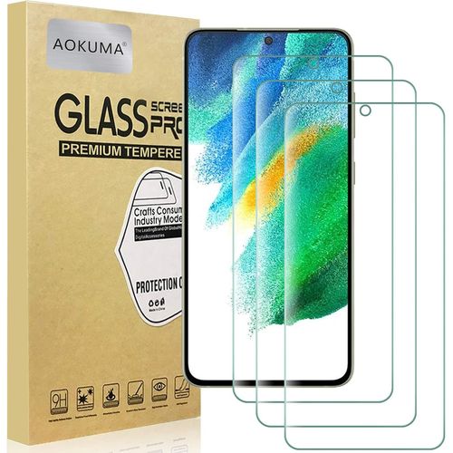 Sjzg-[3-Pack Verre Trempé Pour Samsung Galaxy S21 Fe 5g (Pas Pour Samsung Galaxy S21 5g) [0,26 Mm] [Extrêmement Résistant Aux Rayures] [Hd] Facile À Installer Protecteur D'écran