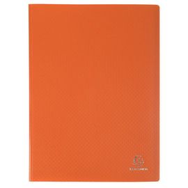 Exacompta Protège-Documents En Polypropylène 5/10e Opak Pochettes Cristal 120 Vues - A4 Orange