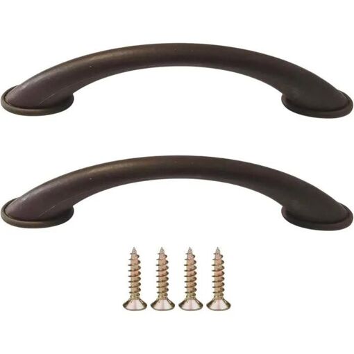 Lot De Poignées De Tiroir Style T Onestopdiy, Métal Chromé, Entraxe 96 Mm, Livrées Avec Vis
