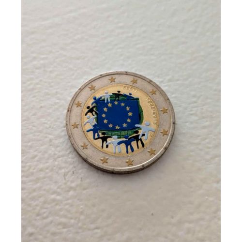 Estonie 2015 - 2 Euros Commemorative - Drapeau Europeen - Face Commune - Couleur