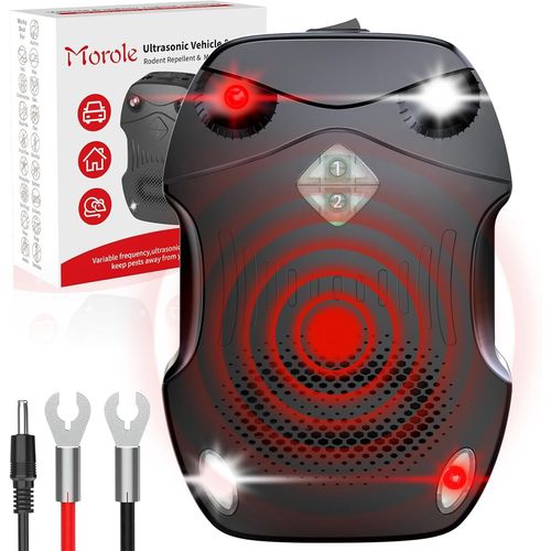 Désinsectiseur Multifonctionnel Pour Voiture Et Plein Air À Trois Fonctions (Lumière, Ultrasons Et Son) Pour Chasser Les Rats， Anti Rongeur,Souris, Moustiques, Cafards, Mites