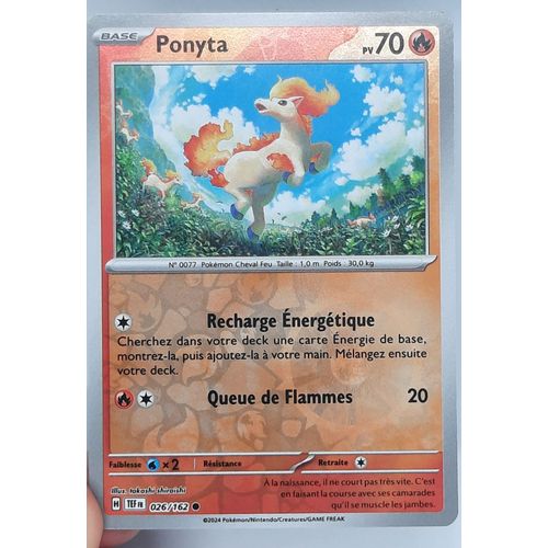 Ponyta Reverse - Pokémon - Set Forces Temporelles - 026/162 - Ev5 - Française