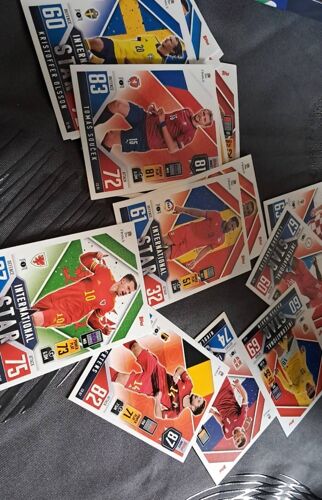 Lot De 10 Cartes Topps Foot