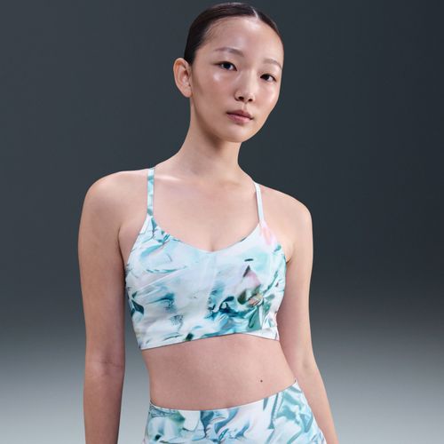 Brassière De Sport Enveloppante Et Rembourrée À Maintien Léger Nike Indy Women's Artist Collection - Bleu