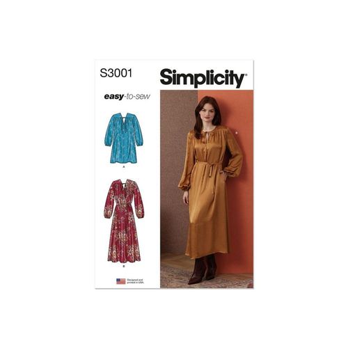 Patron 3001 Robe Pour Jeunes Femmes