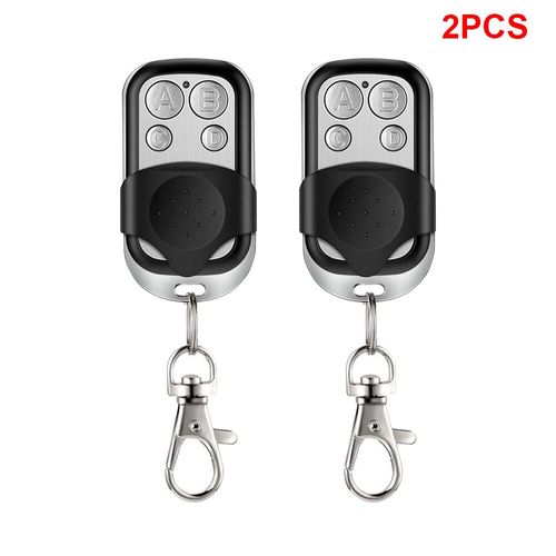 Ouvre-porte de Garage universel à 4 boutons,télécommande 433MHZ,Clone fixe,apprentissage,duplicateur de Code roulant,Garage - Type 2pcs #A