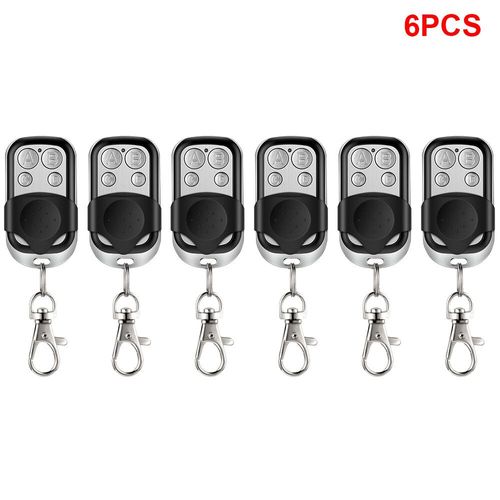 Ouvre-porte de Garage universel à 4 boutons,télécommande 433MHZ,Clone fixe,apprentissage,duplicateur de Code roulant,Garage - Type 6pcs
