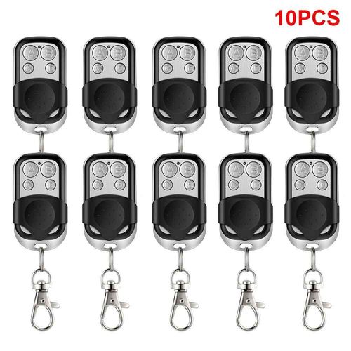 Ouvre-porte de Garage universel à 4 boutons,télécommande 433MHZ,Clone fixe,apprentissage,duplicateur de Code roulant,Garage - Type 10pcs #B