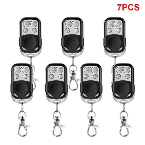 Ouvre-porte de Garage universel à 4 boutons,télécommande 433MHZ,Clone fixe,apprentissage,duplicateur de Code roulant,Garage - Type 7pcs #B
