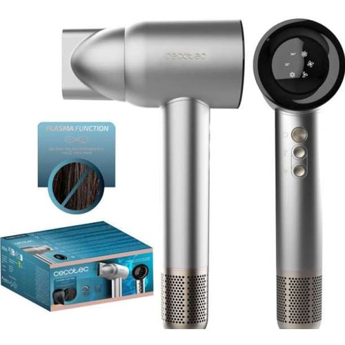 Cecotec Seche Cheveux Ionicare Rockstar Nano Iontech Aluminum. Sèche Cheveux Pliable,1600w, Offrant Séchage Rapide, Brillance, Et Réduction Des Frisottis. Design Compact Avec Filtre Facile À Nettoyer