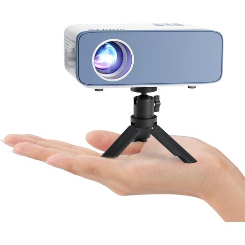 Mini vidéoprojecteur portable Full HD 17000L Full HD 1080p avec zoom 50 %, vidéoprojecteur home cinéma pour téléphone portable, tablette, ordinateur portable, boîtier TV, PC
