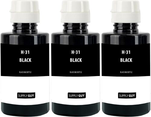 Encre Compatible avec HP 32XL / HP 31 Noir pour Smart Tank 5100 Series 5105 5106 5107 7000 7005 7006 7300 7305 7306 7600 7605 7606 Smart Tank Plus 550 555 558 559 570 655