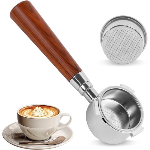 Espresso Bottomless Porte-Filtre 51Mm,Porte Filtre À Café Porte-Filtre Sans Fond Acier Inoxydable,Compatible Avec Delonghi Dedica Ec680/Ec685/Ec785/Ec820/Ec850/Ec860(3 Oreilles)