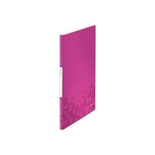Leitz Wow Porte Vues 20 Pochettes A4 Pour 40 Feuilles Rose Métallisé