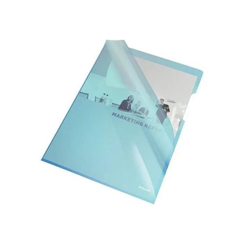 Esselte Pochette Coin A4 Bleu Transparent