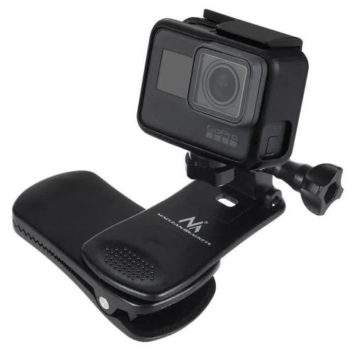 Fixation pour caméras GoPro, Xiaomi, Ekken, SJCam et autres Maclean MC-820 - Noir - Universelle - Réglage à 360°