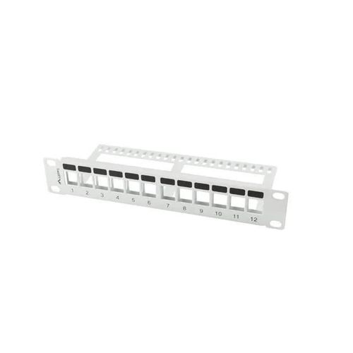 Baie de brassage - Lanberg - PPKS-9112-S - 12 ports - 1U - Métal gris
