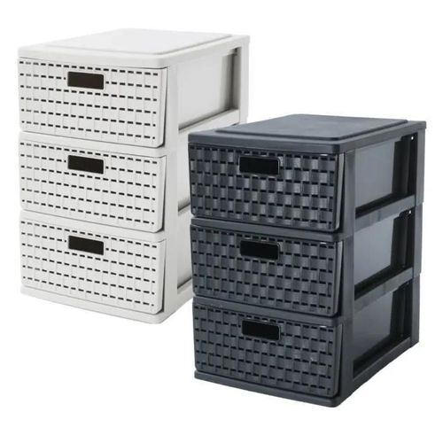 Boîte à tiroirs - ROTHO - COUNTRY - Transparent - Plastique - Style Campagne