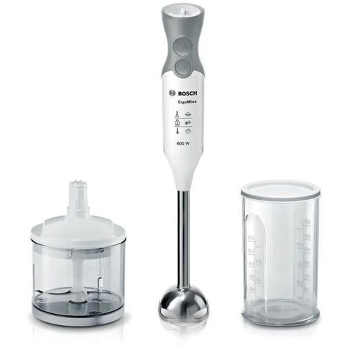 Bosch ErgoMixx MSM66120 - Mixeur à main - 600 Watt - blanc/gris