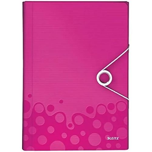 Classeur Trieur - Leitz - Wow - A4 - Polypropylène - Rose