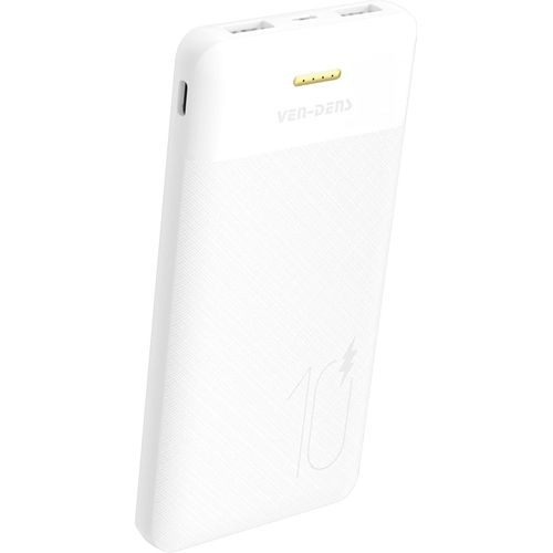 Batterie Externe Portable 10 000 Mah Avec Charge Rapide Pd,3 Entrées Et 2 Sorties Usb A/Usb C/Micro Usb Disponibles À Différentes Vitesses Pour Charger Votre Téléphone (Large Compatibilité)