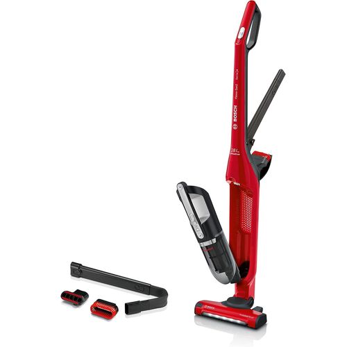 Electroménager Série 4,Bbh3Zoo28,Aspirateur Balai 2En1 Flexxo Proanimal,Multifonction,Rechargeable,Autonomie De 55 Min,2 Vitesses,Accessoires Inclus,28Vmax,Rouge