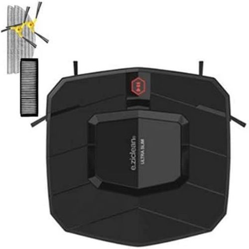 Ultra Slim V2 Black - Robot Aspirateur Ultra Fin - Avec Kit Serpillère