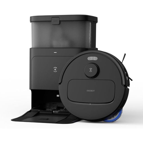 N30 Pro Omni Robot Aspirateur Laveur Avec Station,Aspirateur Robot 10000Pa,Nettoyage À L'Eau Chaude Et Séchage,Brosse Zerotangle 2.0,Levage Des Patins De 9Mm,Vidage Automatique,Noir