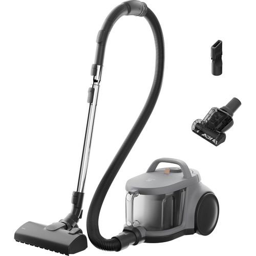 Animal 500,El51A2Ug Aspirateur Sans Sac,Brosse Turbo Spéciale Poils D¿Animaux,Technologie Cyclonique Anti-Bouchons,Filtration Hepa,Bac À Poussière 2L,Rayon D¿Action 9M,78Db,Gris