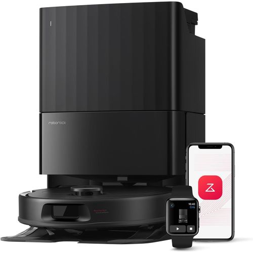 Qv 35A Aspirateur Robot Laveur,8000Pa Hyperforce,Station Multifonctionnelle,Serpillière Rotative 200 Tr/Min & Relevable 10Mm,Anti-Enchevêtrement,Évitement D'Obstacles,Cartographie,App