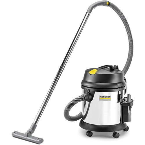 SUBZONAL-Aspirateur Eau et poussières NT 27/1 Me, Puissance : Max. 1380 W, cuve en Acier Inoxydable : 27 l, Tuyau d'Aspiration : 2,5 m, coude, suceur pour sols (300 mm), buse de Fentes