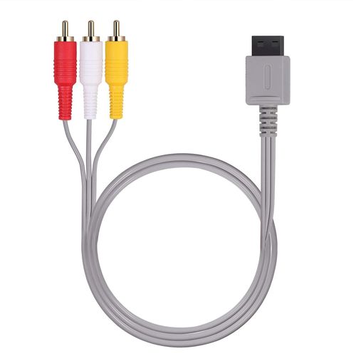 TIANYI-Câble AV Wii/Wii U de 6 pieds, 1,8 m de câble composite standard rétro-audio RCA plaqué or pour Nintendo Wii Wii U