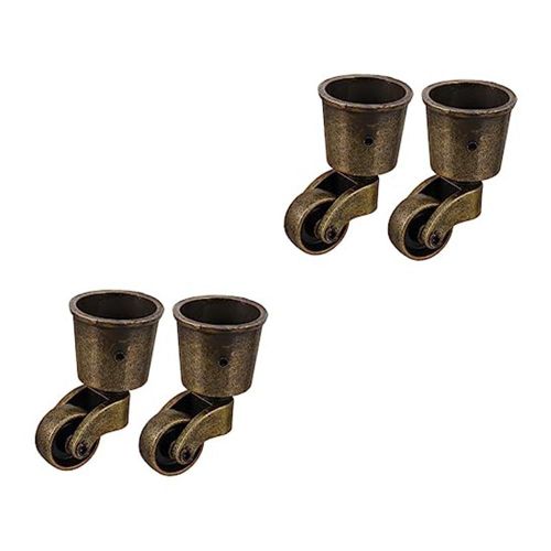 Lot De 4 Roulettes Rondes Résistantes Pour Canapé,Canapé,Roues Pivotantes De 1,5 Pouces,Roues Rétro Pour Meubles,4 Pièces