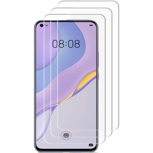 Screen Protector Compatible With Huawei Nova 7 [Scratch-Resistant,High Definition,Bubble-Free] [3 Pack] Tempered Glass Screen Protector For Huawei Nova 7