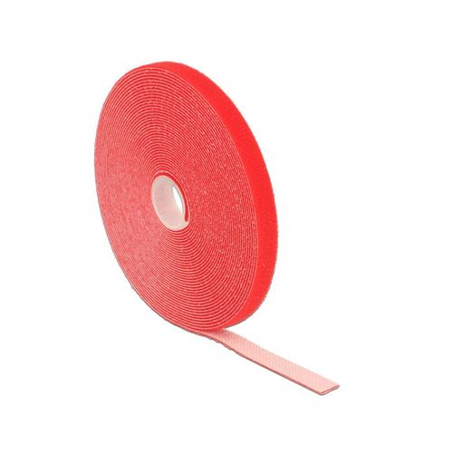 Delock - Rouleau d'attache de câble - 10 m - rouge