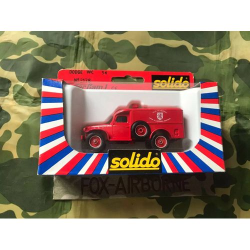 Dodge Wc 54 Sapeurs-Pompiers 1989 1/50 Eme De Solido Ref 2128 Dans Sa Boite-Solido