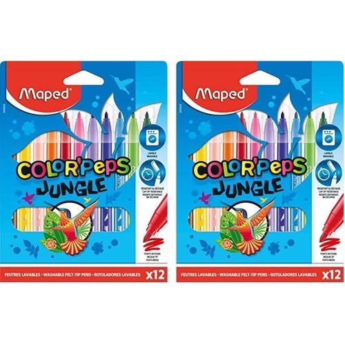 Tianyi-Color Peps 845902 Lot De 24 Feutres De Coloriage Jungle