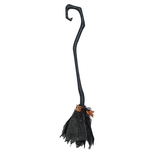 Balai De Sorcière Crochu Démontable 90cm Noir