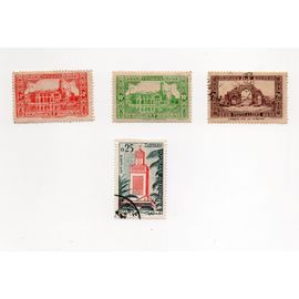 Algérie- Lot De 4 Timbres Oblitérés- Sites