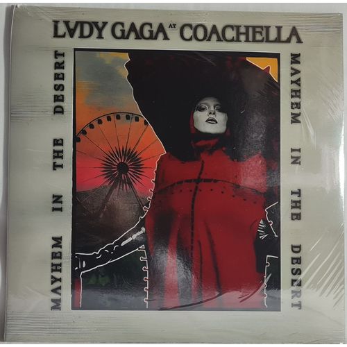 Lady Gaga Coachella, Mayhem In The Desert (Live) 2lp White & Red Vinyls / Vinyles Blancs Et Rouges + Picture-Disc + Poster