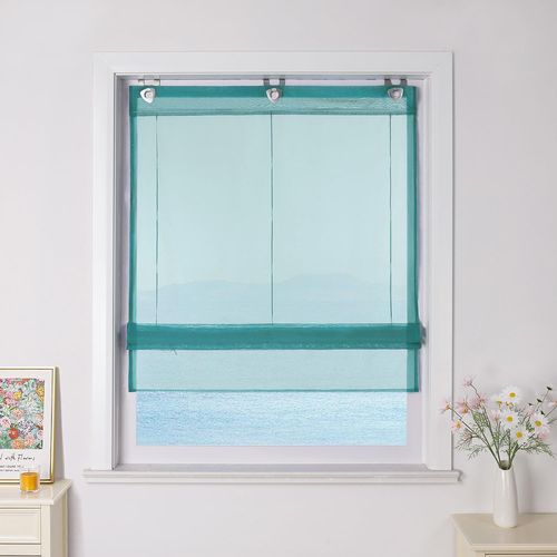 Tianyi-Store Bateau Sans Perçage - Avec Crochets En U - Transparent - Moderne - 1 Pièce - Bleu - 80 X 130 Cm