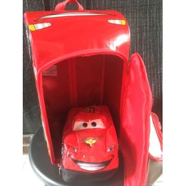 Valise rigide à roulettes disney store - disney cars - + sac assorti comme neuve
