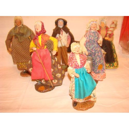 Lot De 7 Santons De Provence En Argile